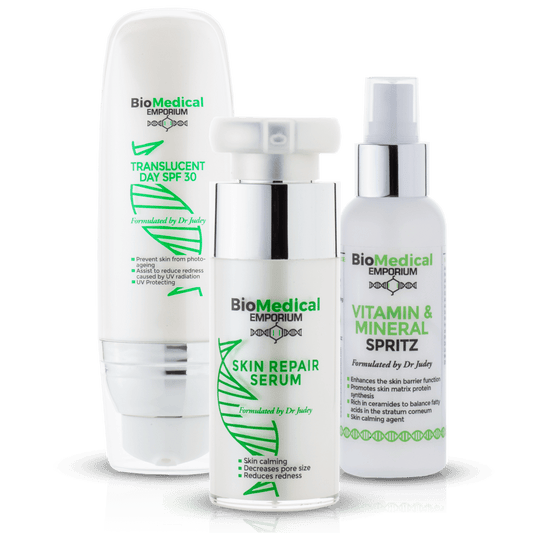 BioMedical Emporium Advanced Anti-Ageing Pack UV Protection and After Sun Car